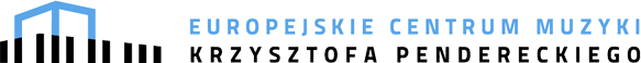 Logo Europejskiego Centrum Muzyki Krzysztofa Pendereckiego